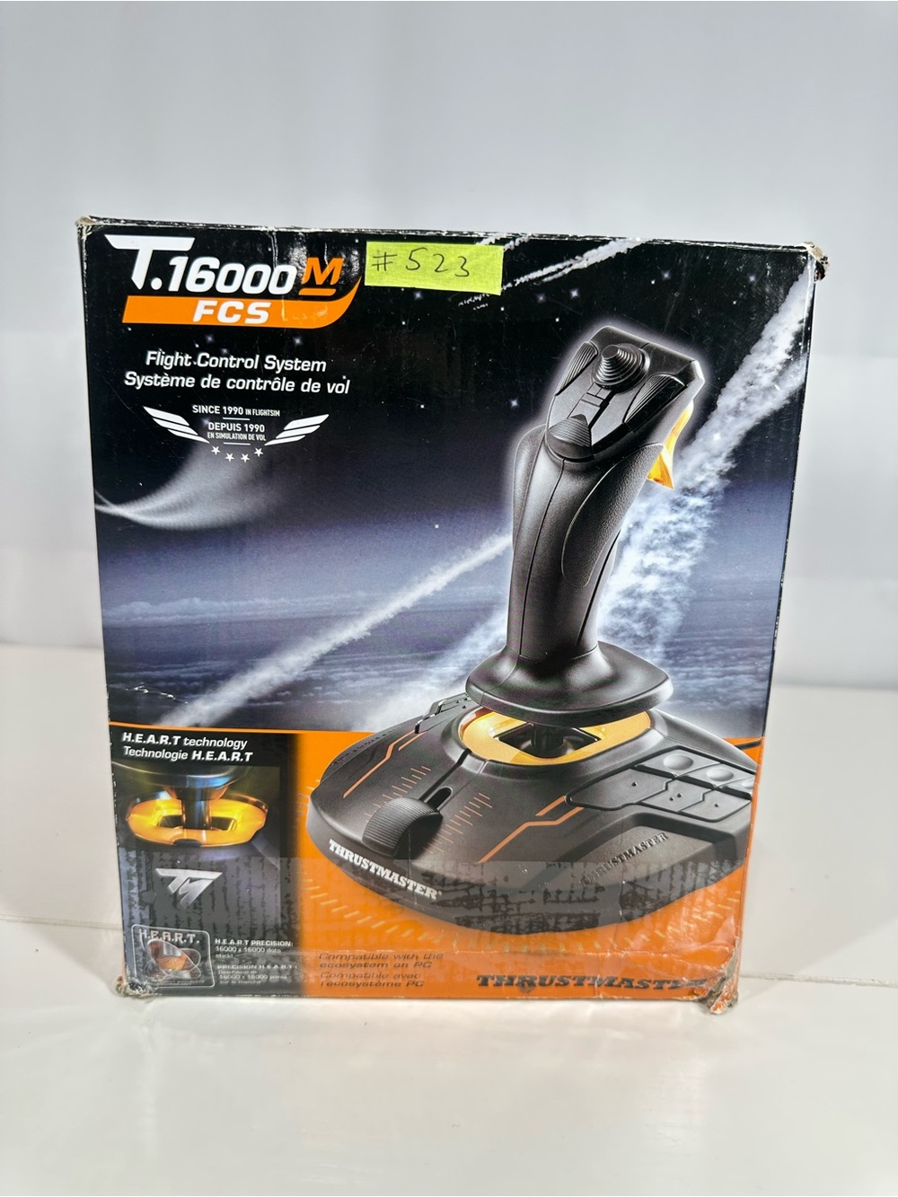 #523 Thrustmaster T.16000M FCS Flight Stick Joystick PC Flight Sim New In box